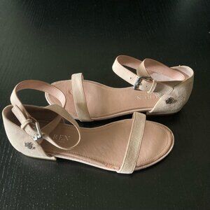 Women's Lauren Ralph Lauren Sandals Size 5B Beige/Pink